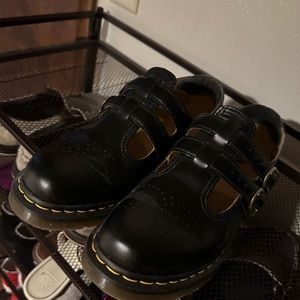 Doc Marten 8065 Smooth Black Leather Mary Janes